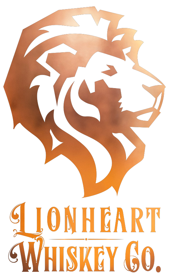 Lionheart Whiskey Co. logo stacked vertically